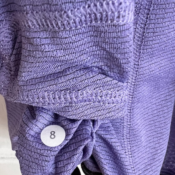 EUC Lululemon Willpower Drawstring Short Sleeve Tech Tee in Grape - 8 - Picture 5 of 13